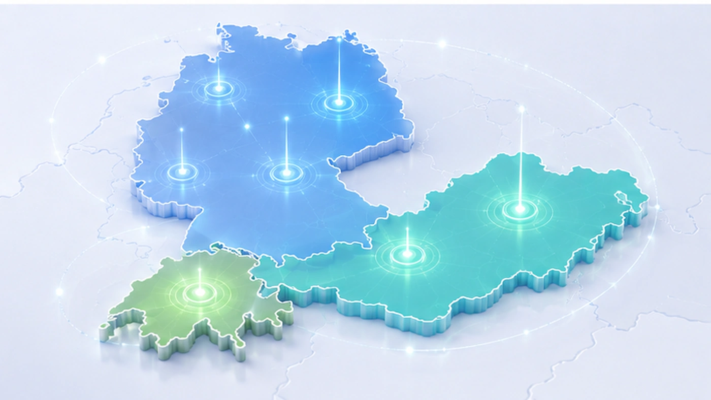 Besucher aus Deutschland, Oesterreich und der Schweiz kaufen